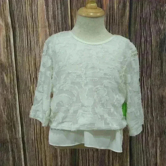 White sheer Blouse - Picture 2 of 7